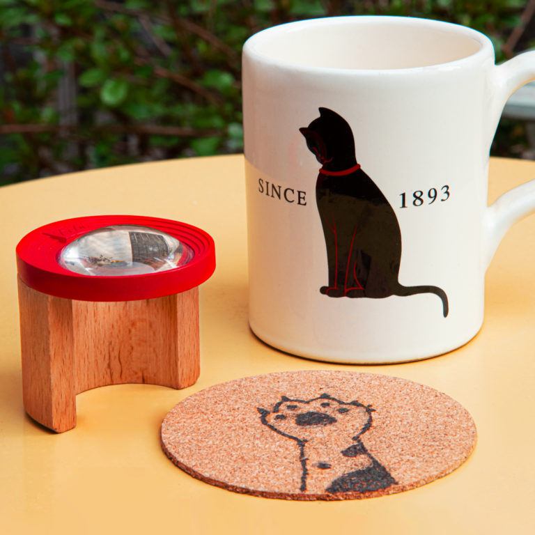 Coaster engraved with Febo